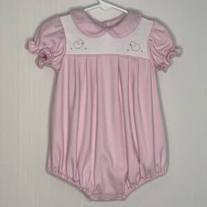 Remember Nguyen Baby Sen Pastel Pink Sheep Bubble Romper Size 9M